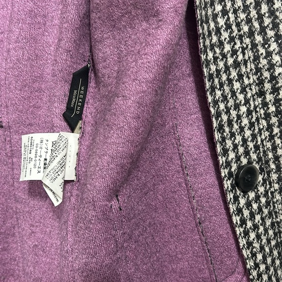 Weekend by Max Mara will houndstooth button down jacket, size 8 - Picture 12 of 14